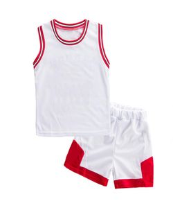 2021 27 jaar jongen en meisje zomerpak baby basketbal voetbal mouwloos vest shorts tweedelig prestatiepak ademend pers9154961