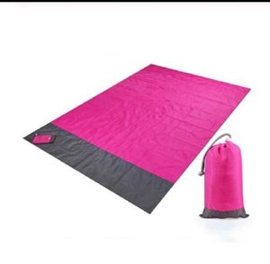 2021 2M * 1.4M couverture de plage étanche extérieur Portable pique-nique tapis Camping tapis de sol matelas lit coussin de couchage