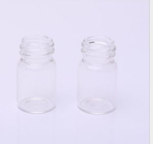 2021 2 ml 12x26x7mm lege pot cosmetische containers glazen monsterfles met aluminium dop kleine navulbare flessen verpakking