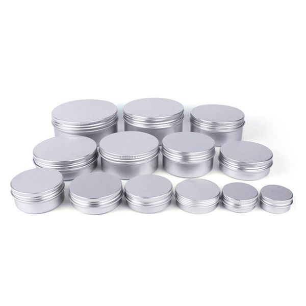 Pot cosmétique en aluminium en métal argenté de 2021 30 ml, boîtes d'échantillon de pot d'emballage cosmétique de parfum solide de 30 g3