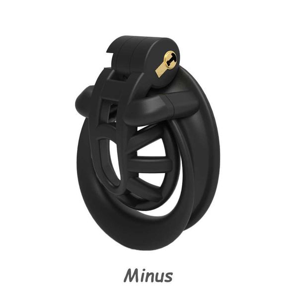 Dispositivo de Castidad masculina con jaula pequeña impresa en 3D, manguito de doble arco, anillo para pene, cinturón con bloqueo, juguetes sexys para adultos para hombres Gay 18 Shop229U, 2021