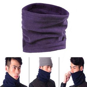 2021 4 en 1 Écharpe Hiver Unisexe Femmes Hommes Noir Sports Chaud Thermique Snood Cou Masque Visage Bonnet Chapeaux Porter Collier Y1229