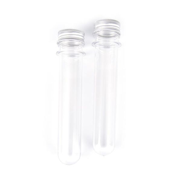 2021 Tube en plastique de 40 ml avec bouchon en aluminium vide Tube cosmétique pour animaux de compagnie masque Transparent Portable bouteille d'essai de sel de bain