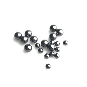 2021 4mm 6mm Sic Terp Pearl Ball Insert met Hookah 100% Silicon Carbide Black Ceramics Draaiende tops Inserts voor Quartz Banger Nails