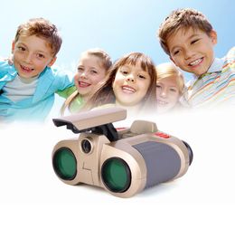 Telescopio Binocular 2021 4x30, visión nocturna, novedad, juguetes para niños, luz nocturna emergente para visión, regalos de navidad