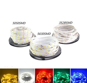 2021 5m 5630 5050 3528 SMD 60led/m LED bande lumineuse étanche flexible 300LED froid/pur/chaud blanc/rouge/bleu/vert 12V