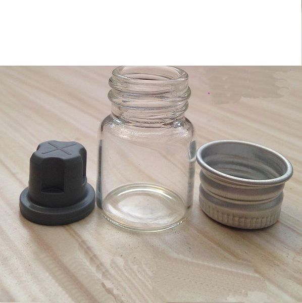 2021 5 ml vide pot contenants cosmétiques bouteille d'échantillon en verre avec capuchon en aluminium scellant bouchon en caoutchouc petites bouteilles rechargeables emballage