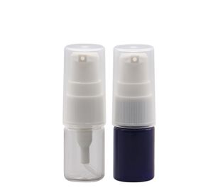 2021 6ML PET Crème Lotion Pompe Rechargeable Mini Distributeur En Plastique Bouteille Liquide Shampooing Conteneur Voyage Taille Clair Et Bleu Couleur