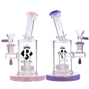 2021 Dab Oil Rig 6 Arm Tree Prec Recycler Bongs Hookahs Mujer 14.5mm Tubería de agua de vidrio con cuarzo Banger Drop Ship