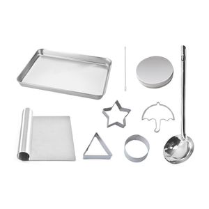 2021 9 STKS SUIKER PIE GAME Cookie Cutters Roestvrij Biscuit Bakken Mallen Cookies Candy Making Tools Challenge Kit