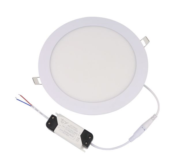 2021 9W/12W/15W/18W/21W Dimmable LED Panneau lumineux Encastré Downlights Lampe Ronde/Carrée Led lumières pour éclairage intérieur 85-265V + Led Driver