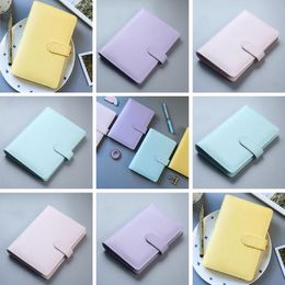 2021 A6 Nieuwe Vintage Notebook Binder Kleurrijke Lederen Kladblok Cover Folder Briefpapier Levert Simple Kerstcadeau voor kinderen