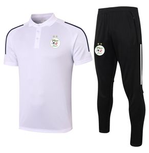 2021 Algerije Polo shirt met korte mouwen Sets voetbaltrainingspak Overleven Sport Sportpolo's voor volwassenen en broekpakketten Men0395868913