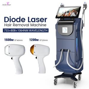 Dernière machine d'épilation au Laser à Diode 3 longueurs d'onde 755nm 808nm 1064nm Machine Laser Anti-poils de refroidissement par glace en titane