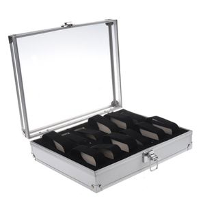 2021 Aluminium 12 polshorloge horlogekoffen Showcase Display Storage Case Box211g