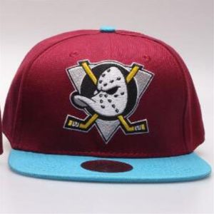 2021 American Hockeyball Ducks Snapback Hats 32 Teams Casquette Sports Hip-Hop Flat Broidered Hat Men Women Women Caps Ajustement Caps Drop262F