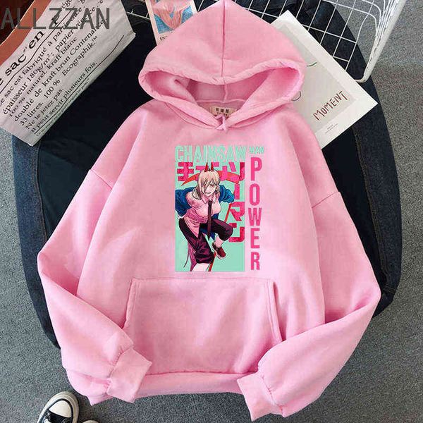 2021 Anime Chainsaw Man Sweat À Capuche Costume Pull Garçon / Fille Et Enfants Adultes Hoodies Hommes Tops Streetwear À Manches Longues Y211122