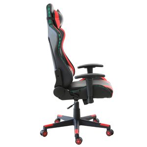 2021 Aankomst Meubilair Aangepaste Zwart Leer Blauw Licht Sillas Gamer Led Rgb Gaming Stoelen Pu Bureaustoel314H