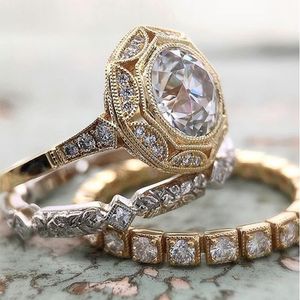 2021 arrivée luxe princesse 925 bague de mariage en argent sterling ensemble pour femmes dame anniversaire cadeau bijoux vente en vrac