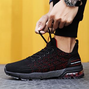 2021 Aankomst Topkwaliteit Sport Running Schoenen Mannen Gebreide Comfortabele Ademende Outdoor Trainers Sneakers Maat 40-45 y-8809