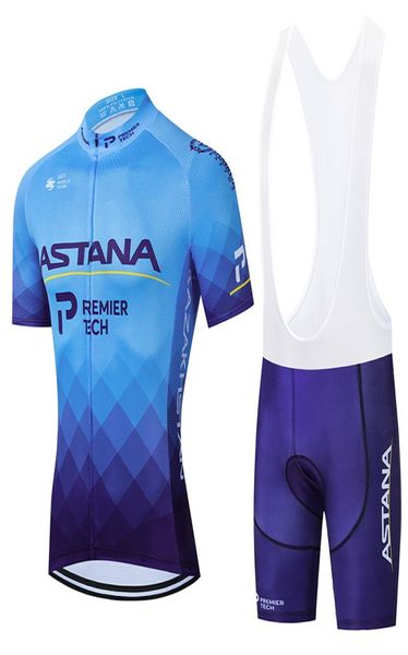 2021 ASTANA Maillot de l'équipe de cyclisme 20D Ensemble de shorts de vélo Ropa Ciclismo Hommes VTT Été Pro Maillot de vélo Bas Clothing2964364