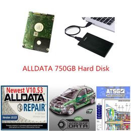 2021 Auto Reparatie Alldata Software Alldata 10 53 atsg levendig 10 2 in 750GB HDD usb3 0 Hoge kwaliteit Harde schijf Alldata Diag295v