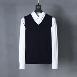 Envío gratis 2021 Otoño e invierno Nueva moda casual Cuello en V Camisa polo para hombres Suéter 100% Jersey de algodón Suéter para hombres Tamaño grande S-XXL