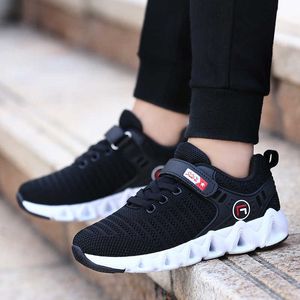 2021 Otoño Zapatos para niños Zapatillas de deporte de malla transpirable Zapatos para niños Zapatillas de deporte casuales de moda Zapatos para niños Zapatos para niños Chaussure Enfant G1025