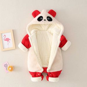 2021 bébé vêtements vêtements hiver habit de neige velours épais garçon combinaison 0-2 ans nouveau-né barboteuse filles salopette pour enfants enfant en bas âge manteau H0909