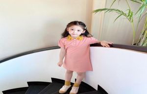 2021 Baby Girl Robe Girls Summer Short Mancheve Polo Robe pendant 212 ans pour enfants mignons vêtements de jeune fille 8687213