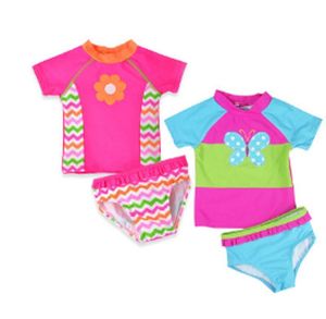 2021 bébé filles papillon broderie maillots de bain enfants maillot de bain enfants maillot de bain bébé bain deux pièces costume pour bébé filles X