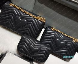 2021 Sacs de haute qualité femme Lady Fashion Messenger Sacs en cuir véritable sac à bandoulière sacs à main