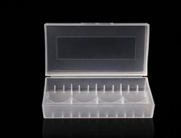 2021 Batterij Portable Plastic Clear Cased Clear Battery Case voor 18650 18350 Batterijen DHL 2355925