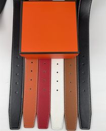 Conjunto de cinturones Diseñador de marca de lujo Cinturones de alta calidad para hombres y mujeres 5 colores Cinturones de cuero Ancho 3,8 cm Letra Hebilla de seis colores