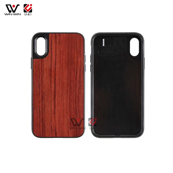 2021 cajas de teléfono con diseño personalizado en blanco para iPhone 6s 7 8 Plus 11 12 Pro Xs Xr XMax rojo de madera TPU moda antideslizante carcasa trasera