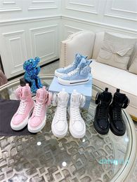 2021 bottes Designer B23 Oblique Sneaker Pour Femmes Hommes HighTop Imprimer Chaussure Technique En Cuir Effacer Toile Formateurs En Plein Air Casual Chaussures