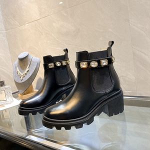 2021 Botas para mujer zapatos de diseñador tacones de lujo bota de invierno mujer martin zapato botines tacón cuero mujer Caballero Trabajo Seguridad Motocicleta Lluvia Fa