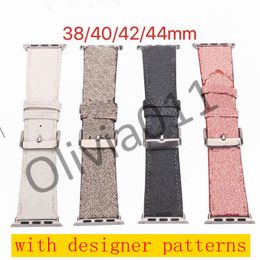 2021 Armbandriem voor Apple Watch SE SERIE 38 / 40MM 42 / 44MM IWATCH 6 5 4 3 2 1 Horlogeband Genunine Leather Buckle Polsgordel O11