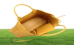 2021 Brand Dign Woven Handbags for Women Bal Fashion Tij Weave Hand épaule Lady Great Capace Purse Shopping Man Bag395E8952686