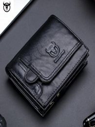 2021 Brand Geuthesine Leather Men039S Portefeuille CowHide Designer masculin Purse vintage Carte d'identité Holder Luxury Money Bag4553873