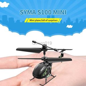 2021 Gloednieuwe Syma S100 Mini Rc Intelligente Vaste Hoogte Helikopter Kinderen Speelgoed Onbemande Luchtvaartuigen Speelgoed Gift HKD230807