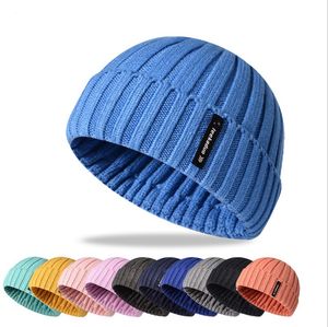 2021 marque hiver unisexe tricoté casquette mode décontracté hommes femmes chaud doux tricoté casquettes solide chaud Kint Skullies bonnets chapeaux d'hiver pour filles garçons