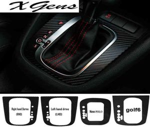 2021 Carbon Fibre Car Automobile Gear Knob Decoration Sticker for Golf GTI R Scirocco 5 6 Sagitar9097764