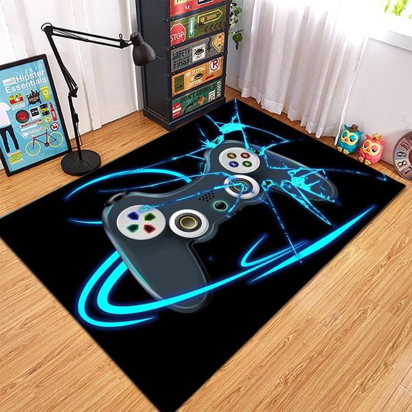 Alfombras 2021 Tapete de dibujos animados Gamer Área Alfombras Antideslizante Lavable para sala de estar Estudio Dormitorio Kid Play Floor Mat