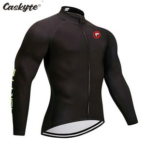 CASKYTE-ropa de manga larga para hombre, Jersey de ciclismo, equipo de bicicleta de carretera, chaqueta de entrenamiento, ropa deportiva de secado rápido, primavera y otoño, 2021