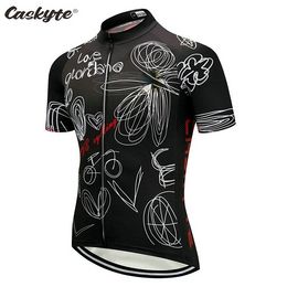 2021 Caskyte femmes filles été à manches courtes cyclisme maillot vélo route vtt vélo chemise Sports de plein air Ropa Ciclismo vêtements