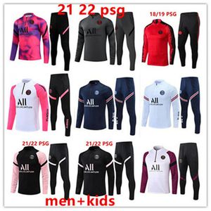 21 22 23 24 Paris MBAPPE Soccer Jersey Chándal 2023 2024 Estilo clásico París Fútbol Traje de entrenamiento Manga larga SERGIO RAMOS VERRATTI ICARDI Adultos Niños