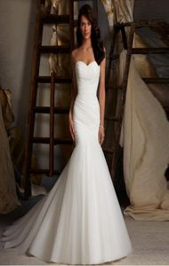 2021 Charmante witte strapless feestjurk formele slijtage zeemeermin lange rugloze kantup prom avondjurken elegante bruidsmeisjurys6862195