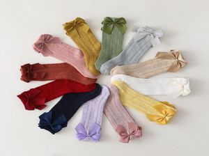 Chaussettes à nœud papillon pour enfants, mignonnes mailles respirantes, tube pour bébé, printemps et été, Thin9498902, 2021