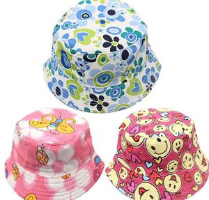 2021 Sombreros de cubo para niños Sombrero para el sol para niños 30 Estilo Floral Sombrero para el sol para bebés Gorros de pesca para niños Sombreros de pescador para bebés Sombreros para el sol de playa para niños de dibujos animados